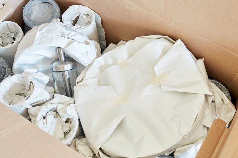 Pack Dishes for Moving