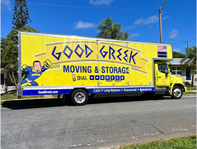 Moving and storage truck