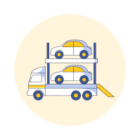 Good Greek Long Distance Movers Auto Transport Icon